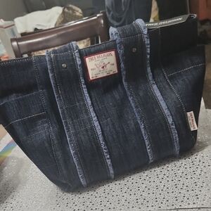 True Religion Dark Blue Denim Tote